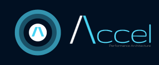 Logo Completa Accel Azul